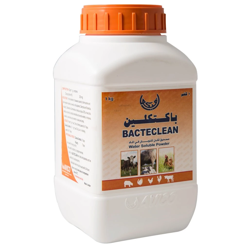 باكتكلين باكتكلين | دوكسي سيكلين هيدروكلوريد | مضاد حيوي واسع المجال | للدواجن والعجول والحملان