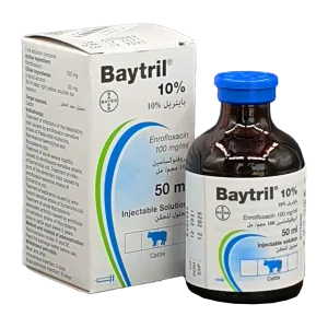 بايتريل | انروفلوكساسين بيطري | مضاد حيوي | للابقار