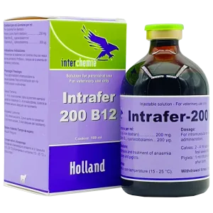 انترافير | فيتامين ب 12 و حديد | علاج نقص الحديد | في العجول