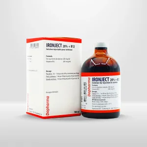 ايرونجكت 20%+ب12| الحديد+فيتامين ب 12| أفضل أنواع ابر حديد للحيوانات