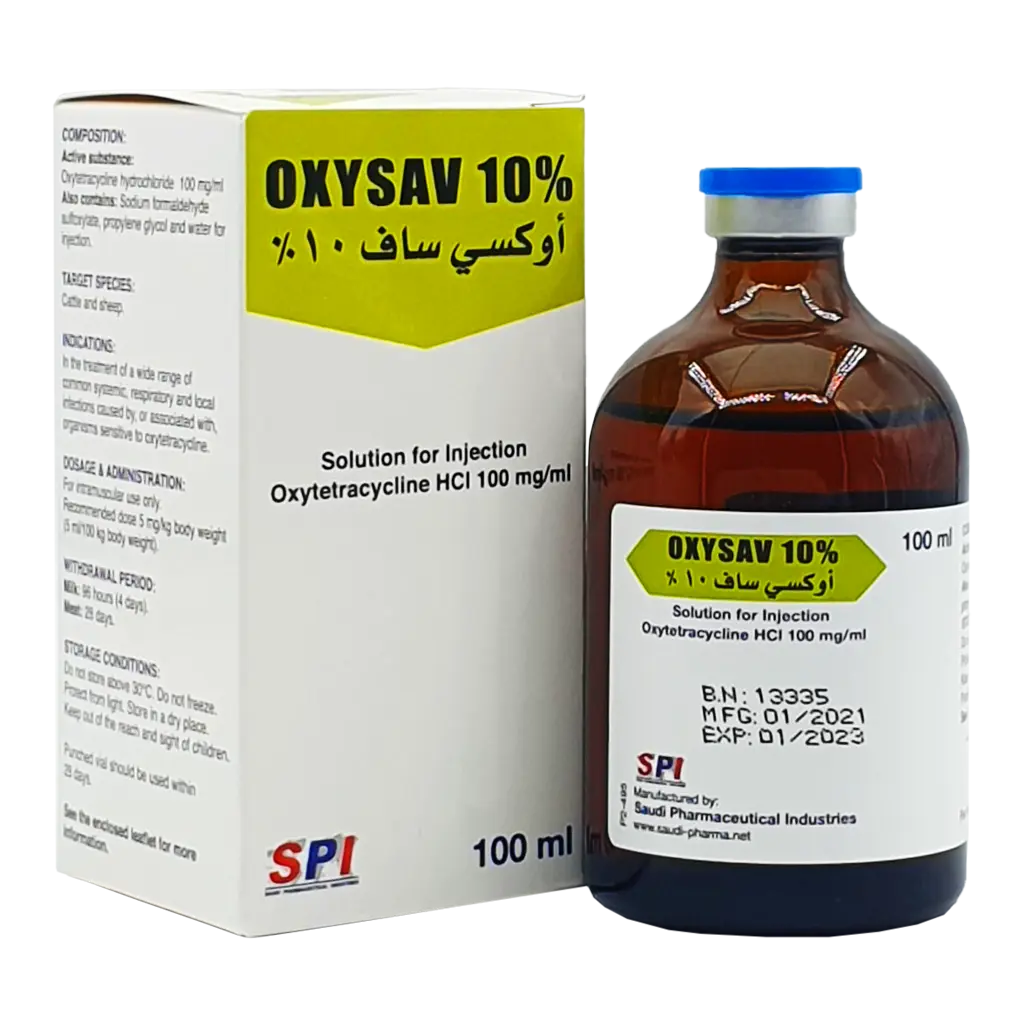 اوكسي ساف 10 اوكسي ساف 10| أوكسي تتراسكلين | مضاد حيوي |للابقار والاغنام