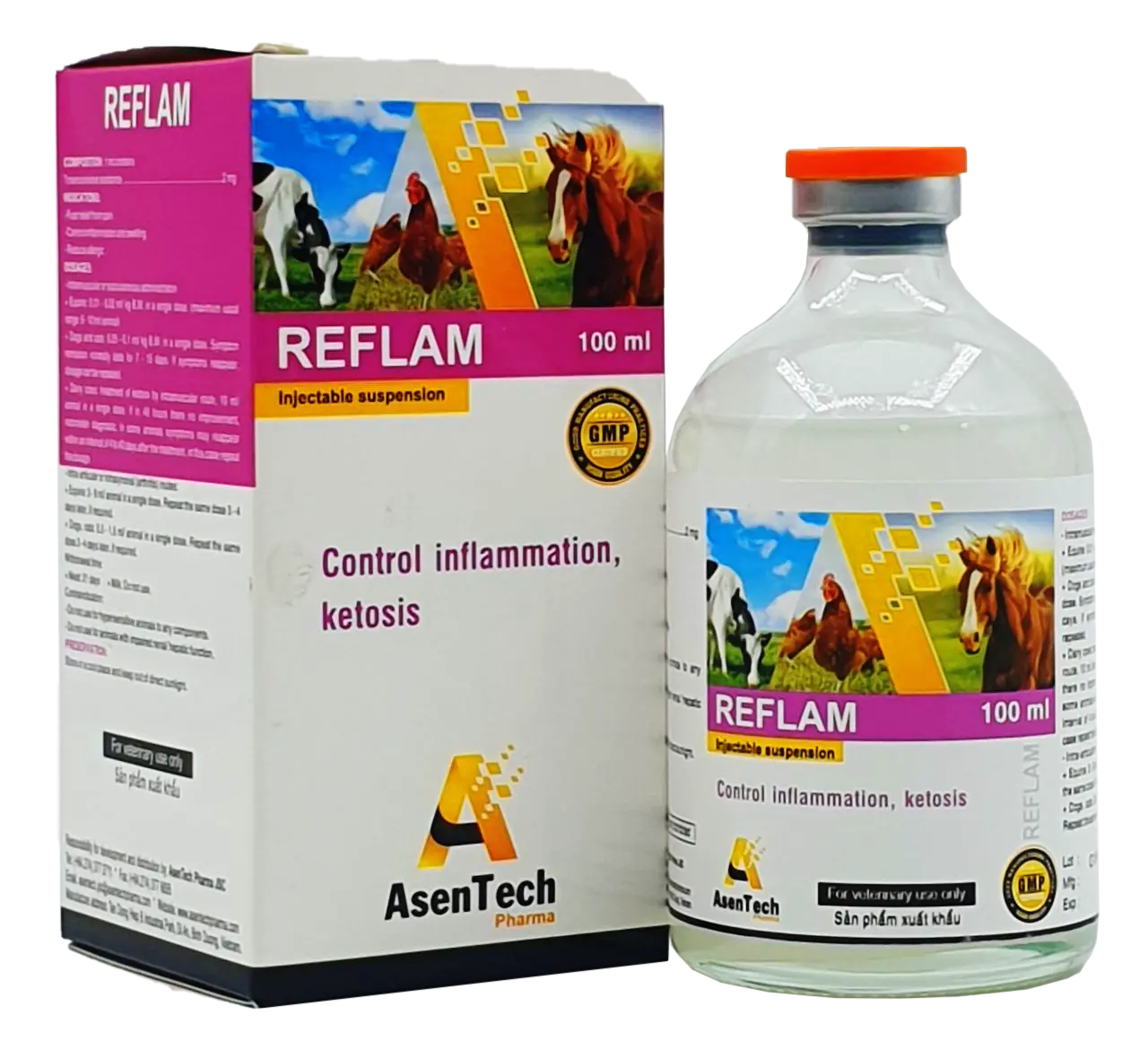 ريفلام ريفلام | تريامسينولون| مسكن للالام وخافض للحرارة | للحيوانات