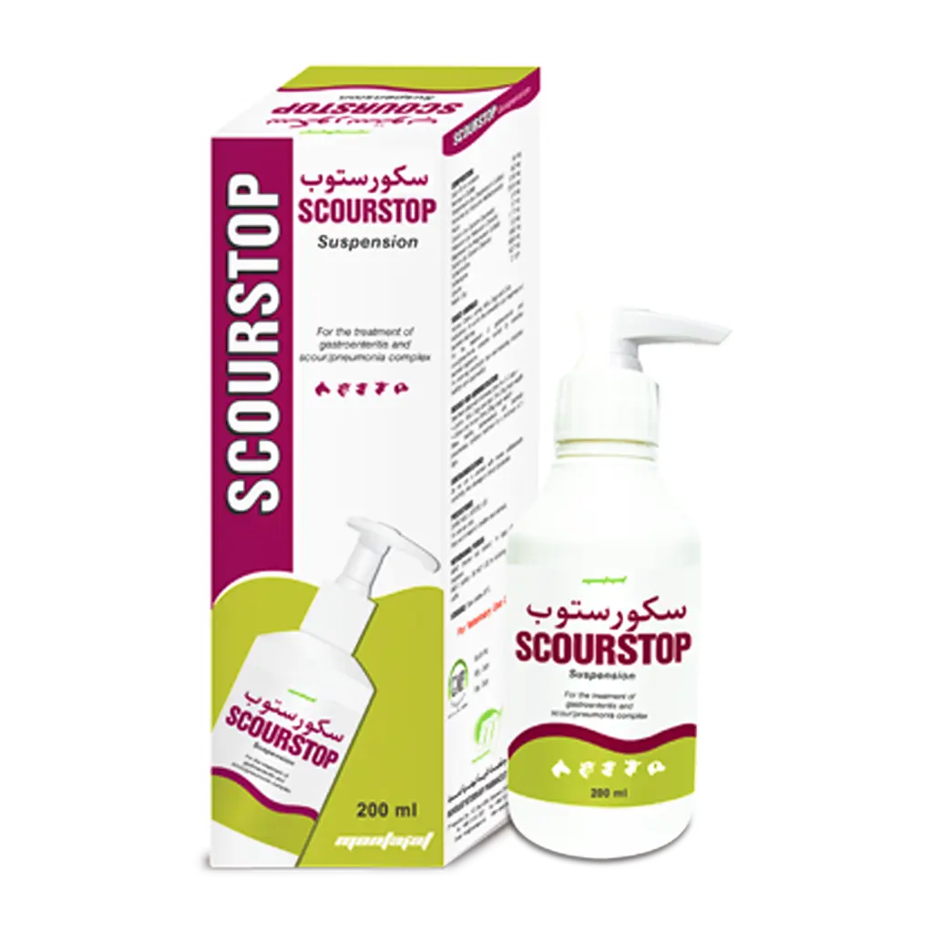 سكورستوب سكورستوب | مضاد حيوي |لعلاج الاسهالات البكتيرية في الحيوانات